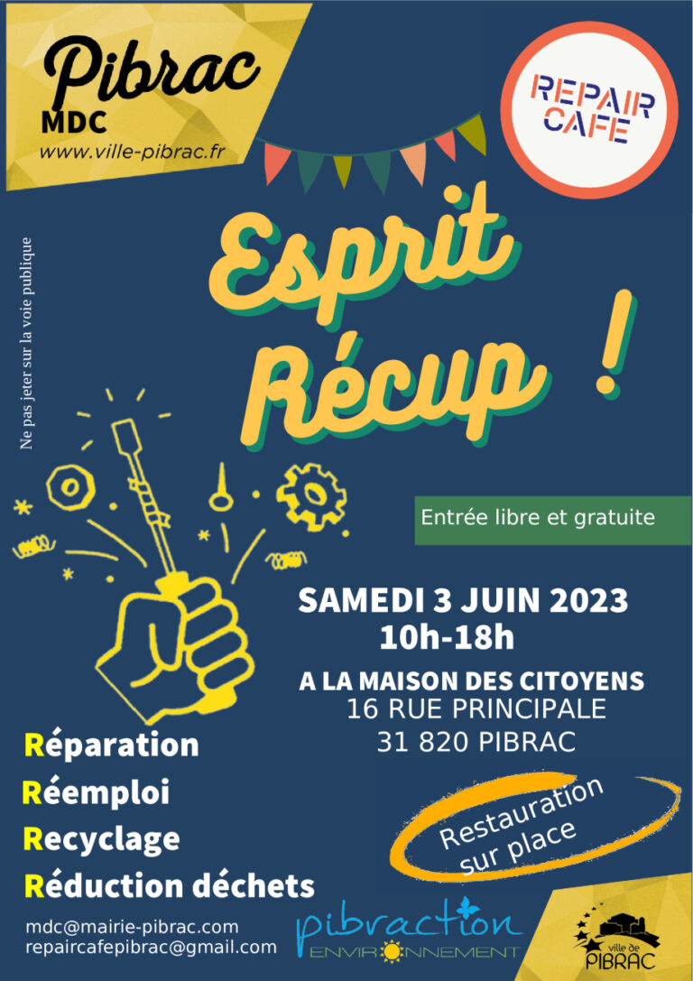 Journée Esprit Récup le 3 Juin 2023 à la Maison des Citoyens de Pibrac